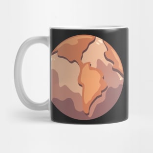 World Planet Vintage Mug